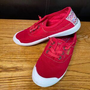 Blowfish Red Canvas slip in Sneakers Womens size 7